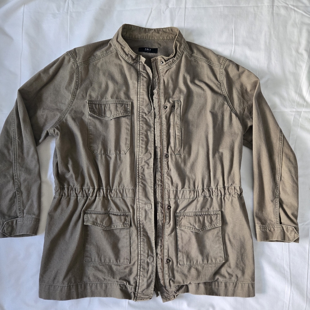 Able Franklin Olive Green Khaki Utility Jacket for Women